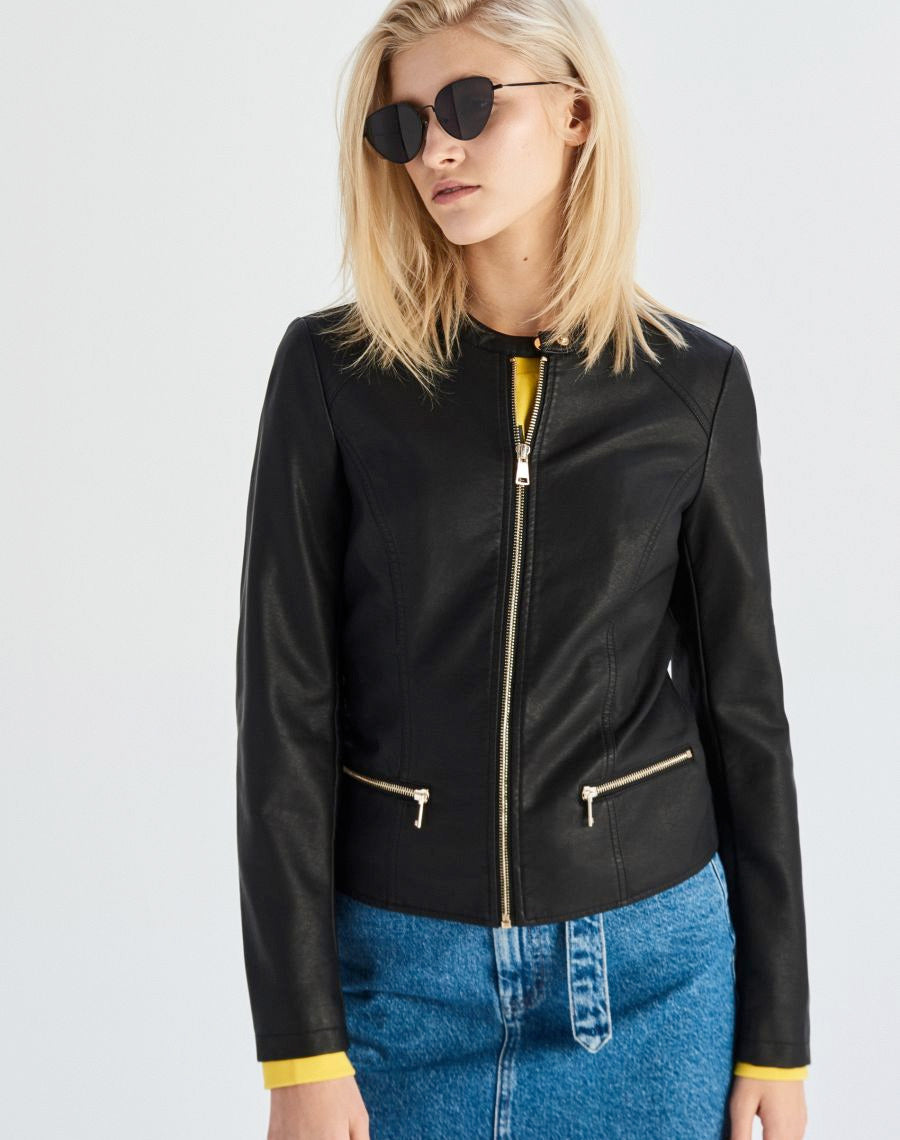 Black biker jacket